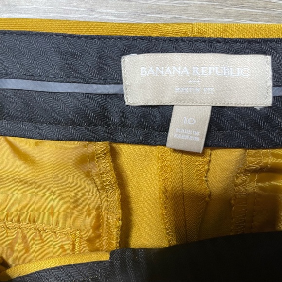 BANANA REPUBLIC straight leg mustard Martin fit pants size 10 - Picture 7 of 13